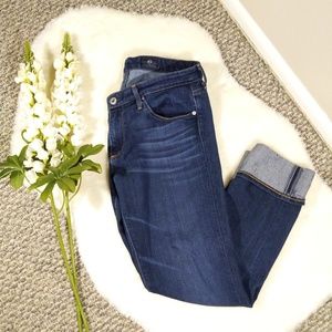AG Stevie Slim Straight Cuffed Jeans Sz 29